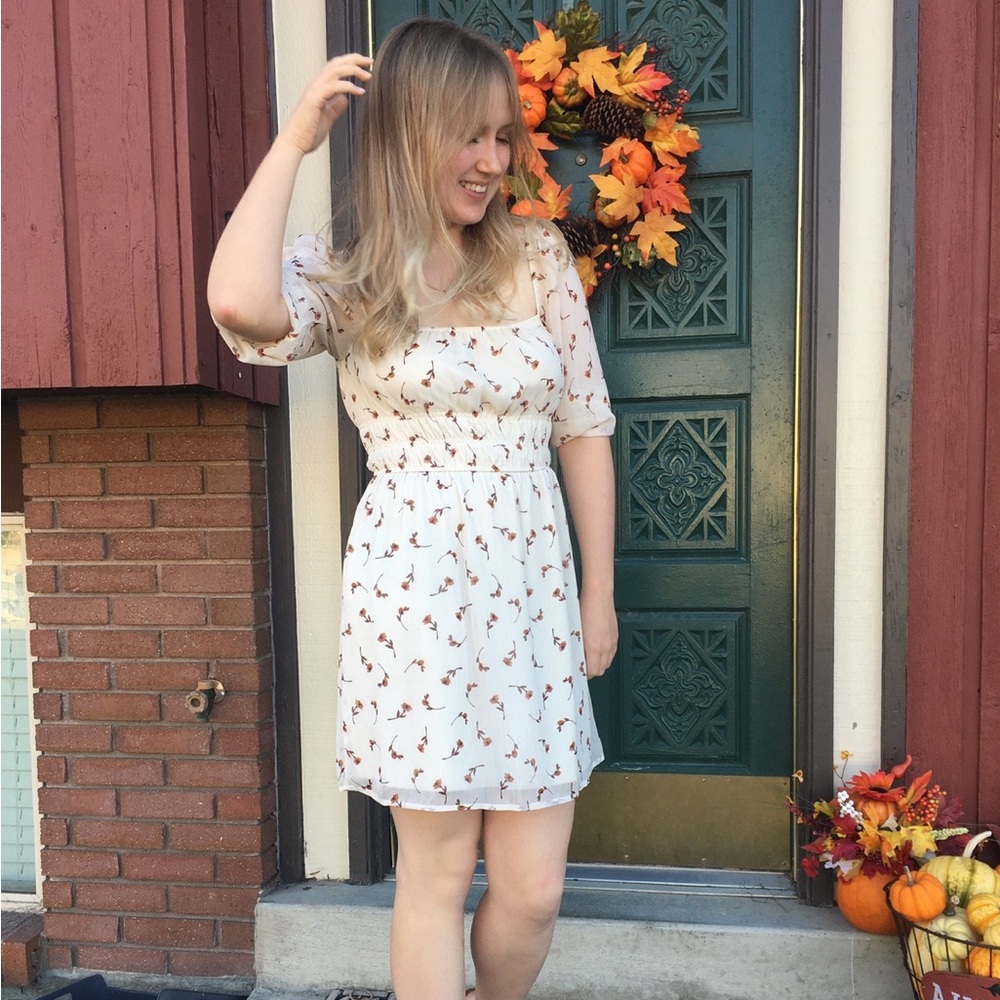 floral milk maid dress